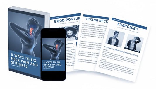 Free eBook "8 Ways to Fix Neck Pain and Stiffness"